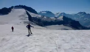 Glacier Trekking with summit mountain guides