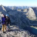 Gimli Peak-South ridge, III 5.10a with summit mountain guides