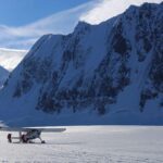 Mount Logan with summit mountain guides