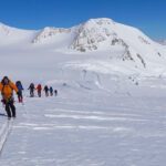 Mount Logan with summit mountain guides