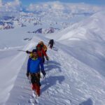 Mount Logan with summit mountain guides