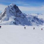 Mount Logan with summit mountain guides