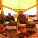 Mount Logan with summit mountain guides