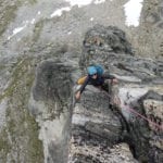 Gimli Peak-South ridge, III 5.10a with summit mountain guides