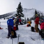 Burnie Glacier Chalet, March 2025 with summit mountain guides