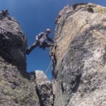 Gimli Peak-South ridge, III 5.10a with summit mountain guides