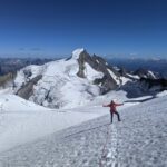 Mount Robson with summit mountain guides