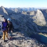 Gimli Peak-South ridge, III 5.10a with summit mountain guides