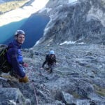 Gimli Peak-South ridge, III 5.10a with summit mountain guides